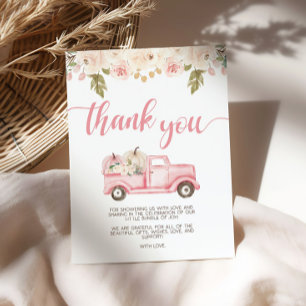 Pumpkin Truck Baby Shower Thank You Sign