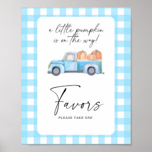 Pumpkin truck - Favours Poster