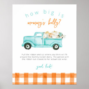 Pumpkin Truck How Big is Mommy's Belly Game  Poster