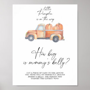 Pumpkin truck - how big is mummy's belly game  poster