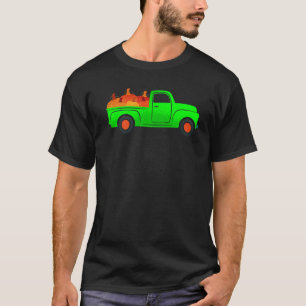 Pumpkin Truck Lazy Halloween Costume Cute Jack O L T-Shirt