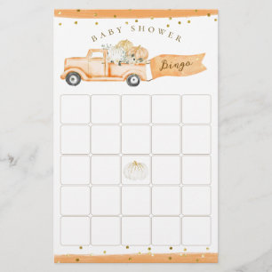 Pumpkin Truck Modern Fall Baby Shower Game