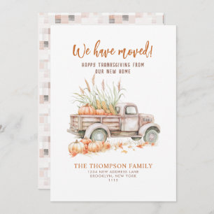 Pumpkin Truck Thanksgiving We've moved Moving Announcement
