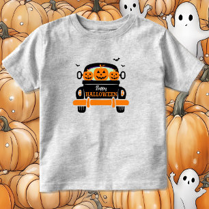 Pumpkin Truck Toddler Jack o Lantern Toddler T-Shirt