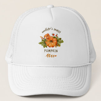 pumpkin trucker cap