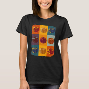 Pumpkin Tshirt, Retro Fall Lover Tee, Pop-Art Pump T-Shirt