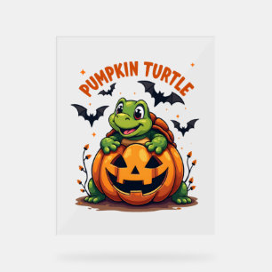 Pumpkin Turtle Acrylic Sign