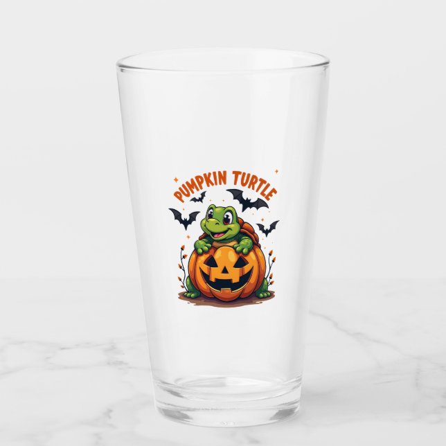 Pumpkin Turtle Glass (Front)