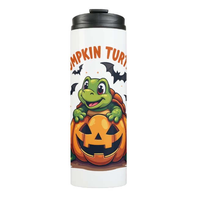 Pumpkin Turtle Thermal Tumbler (Front)