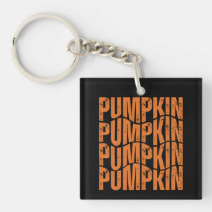 PUMPKIN TYPOGRAPHY GIFT KEY RING