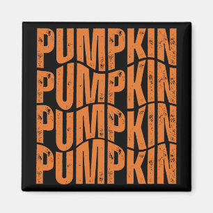 PUMPKIN TYPOGRAPHY GIFT MAGNET