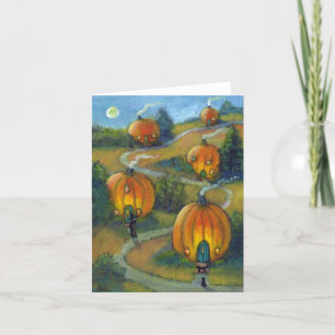Pumpkin Village Note Card
