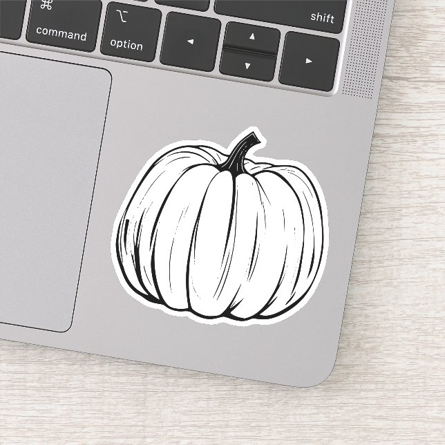 pumpkin vinyl sticker  (Detail)