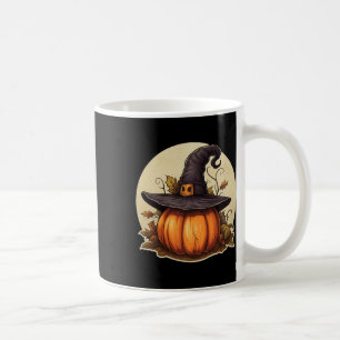 Pumpkin Wearing Witch Hat Halloween Costume Coffee Mug