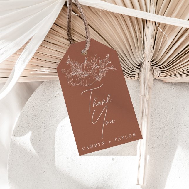 Pumpkin Wedding Gift Tags (Creator Uploaded)