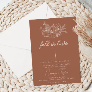 Pumpkin Wedding Invitation 