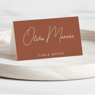 Pumpkin Wedding Place Card