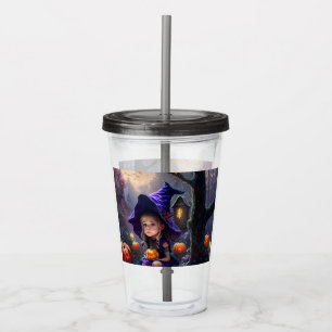 pumpkin/whimsical/Halloween/cartoon Acrylic Tumbler
