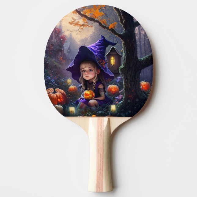 pumpkin/whimsical/Halloween/cartoon Ping Pong Paddle (Front)