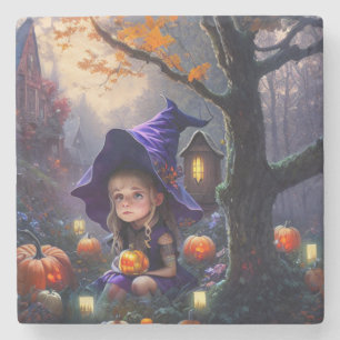pumpkin/whimsical/Halloween/cartoon Stone Coaster
