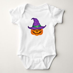 Pumpkin Witch Baby Bodysuit