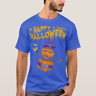 Pumpkin Witch Happy Halloween Spooky Scary Creepy  T-Shirt