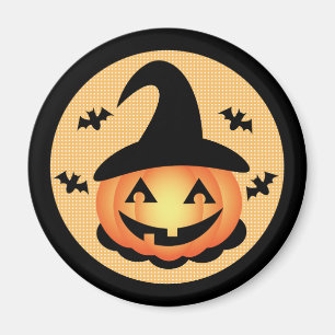 Pumpkin Witch Magnet