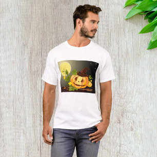 Pumpkin Witch Mens T-Shirt