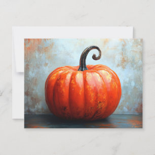 Pumpkin with Curled Stem Postcard