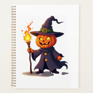 Pumpkin Wizard � Magical Halloween Sorcerer Tee Planner