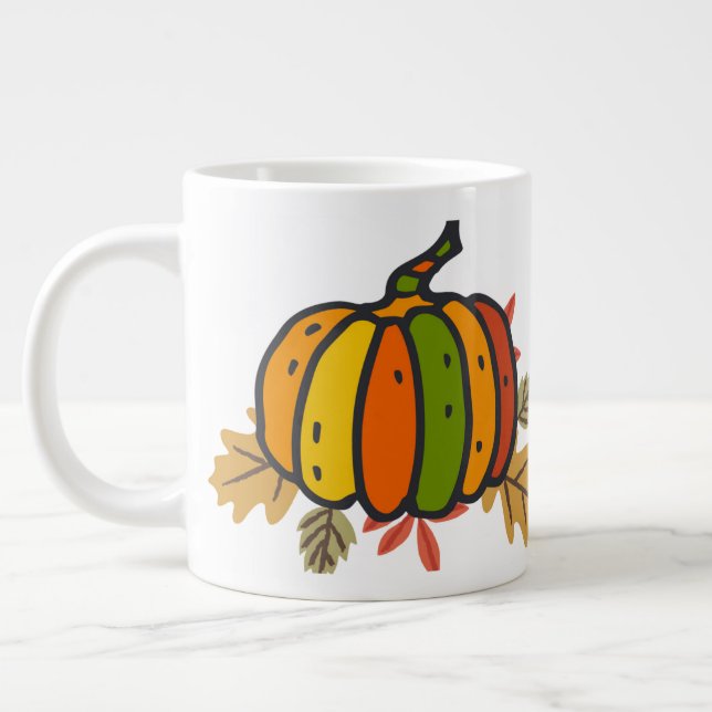 Pumpking Large Coffee Mug (Left)