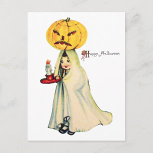 Pumpkinhead (Vintage Halloween Card) Postcard