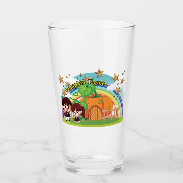 PumpkinHome Drinkware Glass (Front)