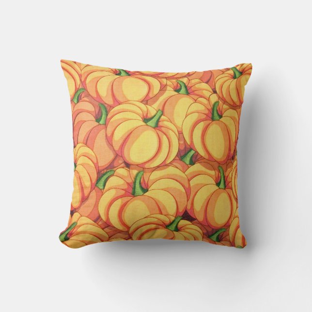 Pumpkins Accent Pillow (Front)