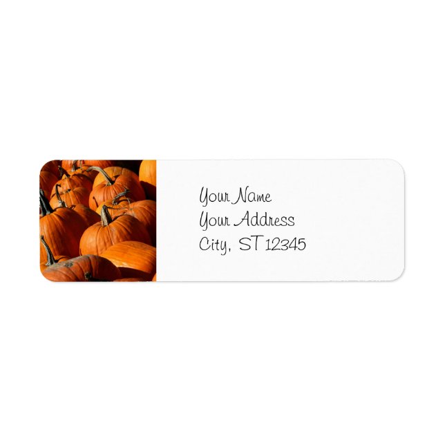 Pumpkins Address Label Return Address Label (Front)