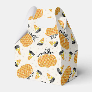 pumpkins and candy corn favour box