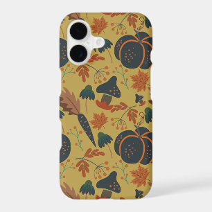 Pumpkins and carrots seamless pattern