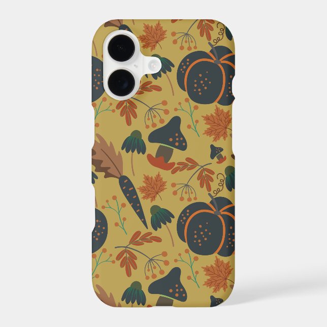 Pumpkins and carrots seamless pattern (Back)