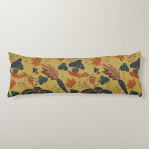 Pumpkins and carrots seamless pattern body cushion