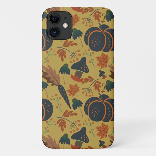 Pumpkins and carrots seamless pattern Case-Mate iPhone case (Back)