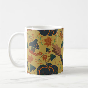 Pumpkins and carrots seamless pattern coffee mug