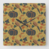 Pumpkins and carrots seamless pattern