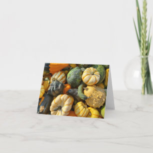 Pumpkins and Gourds Autumnal Card