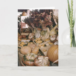 Pumpkins and Gourds Thanksgiving Greeting Card