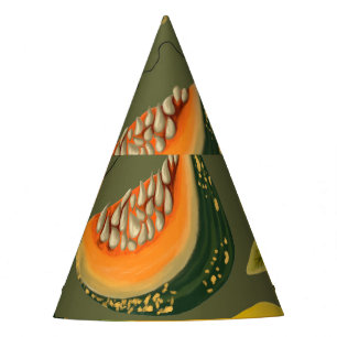 Pumpkins and Leaves: Autumn Greenery Party Hat