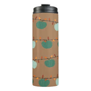 Pumpkins and Lights Thermal Tumbler