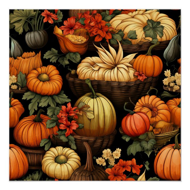 Pumpkins and More, Autumn, Poster (Front)