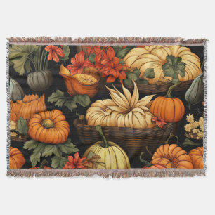Pumpkins and More, Autumn, Throw Blanket