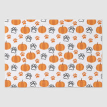 Pumpkins and Paws Halloween White