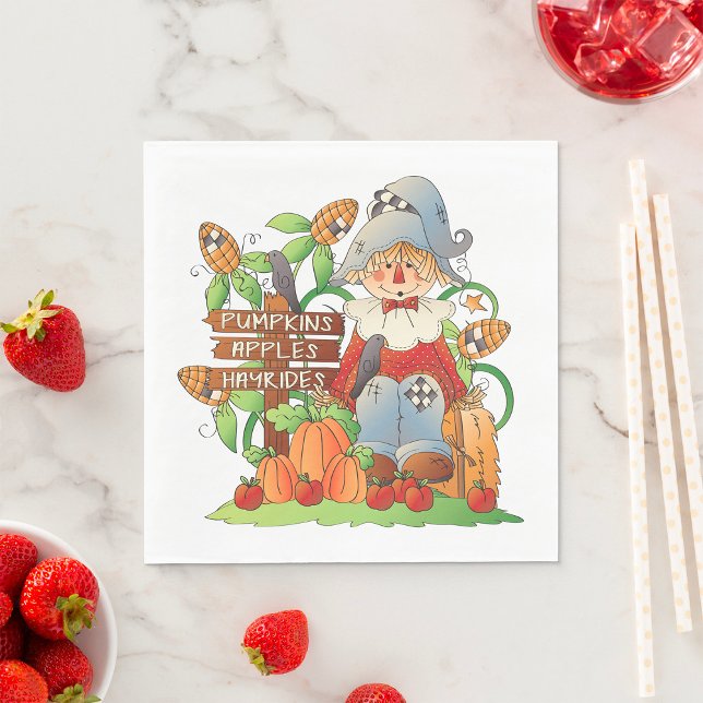 Pumpkins Apples Hayrides Napkins (Creator Uploaded)